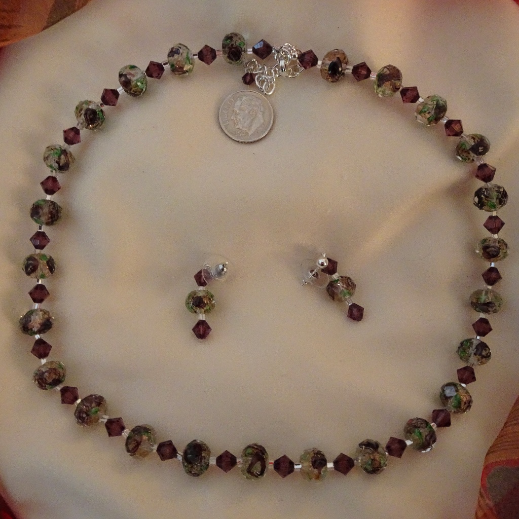 Handcrafted Delicate Necklace & Earring Set